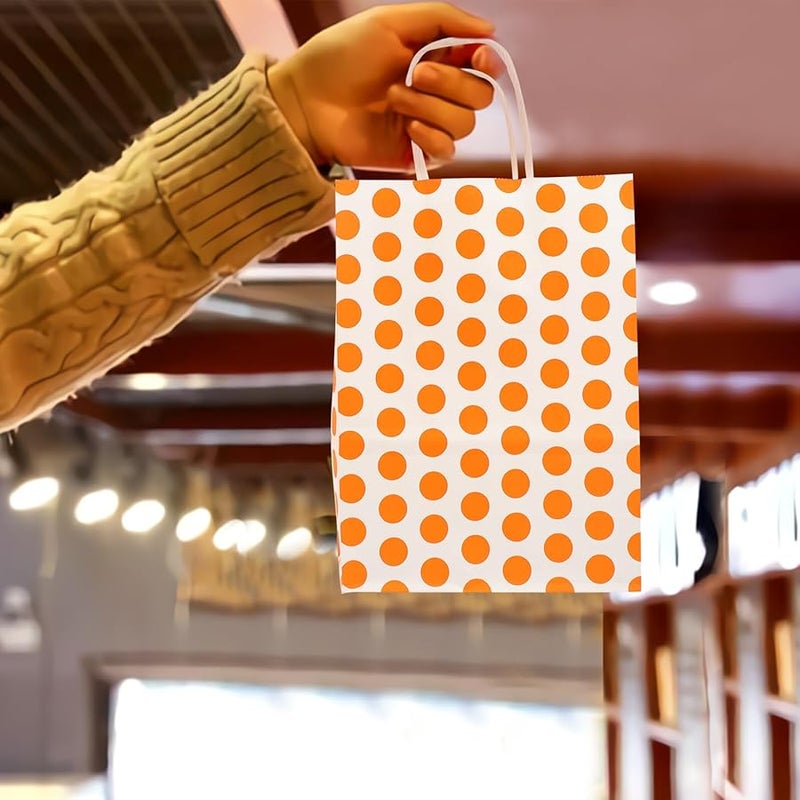 Kraft Paper Bags With Handles 12Pcs Recyclable Present Party Favor Shopping Packaging - Image 4